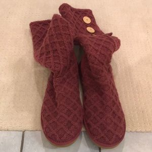 UGG knit high boots size 10